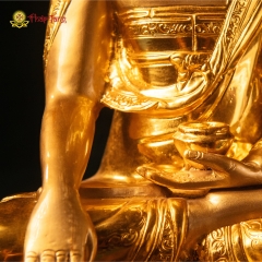 Tượng Phật Thích Ca Mâu Ni Mạ Vàng Ấn Độ 36cm