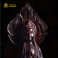 Tượng Quán Thế Âm Bồ Tát Gỗ Myanmar 70cm