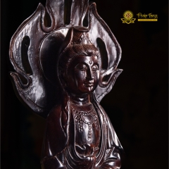 Tượng Quán Thế Âm Bồ Tát Gỗ Myanmar 70cm