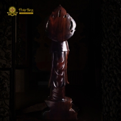 Tượng Quán Thế Âm Bồ Tát Gỗ Myanmar 70cm