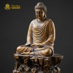 Tượng Phật Thích Ca Mâu Ni Đồng Vàng Việt Nam 30cm – Đúc Thủ Công Cao Cấp
