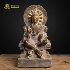 Tượng Phật Thích Ca Đá Xanh Sưu Tầm Độc Bản 69cm