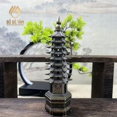 Lư Đốt Trầm Tháp Văn Xương 9 Tầng | Hợp Kim Sơn Giả Cổ | Trang Trí Phòng Thờ – Học Tập – Phong Thủy