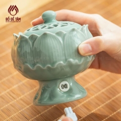 Lư Xông Trầm Điện Hoa Sen Xanh Ngọc Siêu Thị Bồ Đề Tâm | Bí Kíp Thơm Nhà, Chill Cực Đã