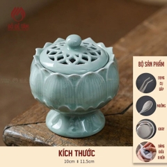 Lư Xông Trầm Điện Hoa Sen Xanh Ngọc Siêu Thị Bồ Đề Tâm | Bí Kíp Thơm Nhà, Chill Cực Đã