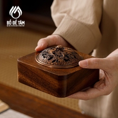 Lư Đốt Trầm Hương - Lư Xông Trầm Hương Gỗ Tự Nhiên Nắp Đồng Cao Cấp
