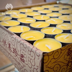 Hộp Nến Bơ Thực Vật Tự Nhiên 108 Viên Cháy 4 Giờ – Thanh Tịnh Không Gian, Thắp Sáng Trí Tuệ
