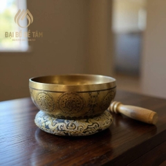 Chuông xoay khắc hình Kim Cương Thủ Bồ Tát Vajrapani  Kích thước 14,5 cm | Siêu Thị Đạ Bồ Tâm