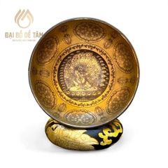 Chuông xoay khắc hình Kim Cương Thủ Bồ Tát Vajrapani  Kích thước 14,5 cm | Siêu Thị Đạ Bồ Tâm