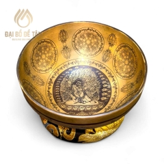 Chuông xoay khắc hình Kim Cương Thủ Bồ Tát Vajrapani  Kích thước 14,5 cm | Siêu Thị Đạ Bồ Tâm