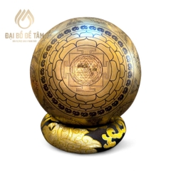 Chuông xoay khắc hình Kim Cương Thủ Bồ Tát Vajrapani  Kích thước 14,5 cm | Siêu Thị Đạ Bồ Tâm