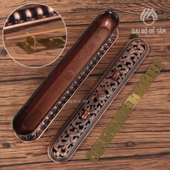 Lư Xông Trầm Nằm Ngang Song Lộc Họa Tiết Bát Bảo Cát Tường