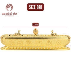 Lư Xông Trầm Nằm Ngang Song Lộc Họa Tiết Bát Bảo Cát Tường