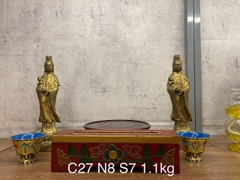 Tượng Đức Bồ Tát Quán Thế Âm Tống Tử đồng 27cm