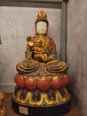 Tượng Đức Bồ Tát Quán Thế Âm Hán Bạch Ngọc