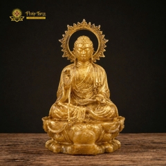 Tượng Đức Địa Tạng Vương đồng Đài Loan không mão thế ngồi 30cm