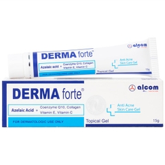 GEL Hỗ Trợ Làm Mờ Sẹo, Ngừa Thâm, Ngừa Tái Phát Mụn, Sạch Bã Nhờn (Bản Thường) - DERMA-FORTE (15g)
