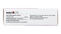 ACNOTIN 20mg (3vĩ x 10v/Hộp) - Isotretinoin USP 20mg