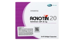 ACNOTIN 20mg (3vĩ x 10v/Hộp) - Isotretinoin USP 20mg