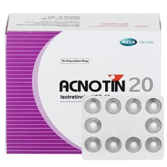 ACNOTIN 20mg (3vĩ x 10v/Hộp) - Isotretinoin USP 20mg