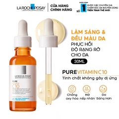 LAROCHE-POSAY Serum Làm Sáng Da Và Giảm Thâm Nám - REDERMIC PURE VITAMIN C10 SERUM (30ml)