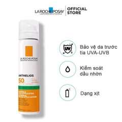 LAROCHE-POSAY Xịt Chống Nắng Kiềm Dầu - ANTHELIOS ANTI-SHINE INVISIBLE FRESH MIST SPF50 UVB + UVA SUN-SENSITIVE SKIN (75ml)