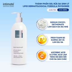 ZIAJA Gel Rửa Da Sinh Lý Làm Sạch Da Hiệu Quả - MED LIPID DERMATOLOGICAL FORMULA PHYSIODERM CLEANSING FACE GEL (200ml)
