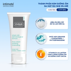 ZIAJA Kem Dưỡng Ẩm Phục Hồi Da - MED ATOPIC SKIN DERMATOLOGICAL FORMULA FACE CREAM SOOTHING MOISTURISING (50ml)