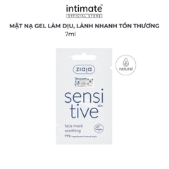 ZIAJA Gói Mặt Nạ Gel Làm Dịu Lành Nhanh Tổn Thương Ngoài Da An Toàn Dịu Nhẹ - SENSITIVE SKIN FACE MASK SOOTHING (7ml)