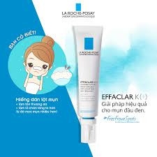 LAROCHE-POSAY Kem Dưỡng Cải Thiện Mụn Đầu Đen, Bóng Nhờn - EFFACLAR K+ OILY SKIN RENOVATING CARE ANTIOXIDANT ANTI-SEBUM 8H (40ml)