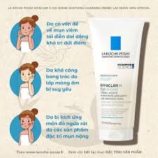LAROCHE-POSAY Cấp Ẩm Da Khô Sau Điều Trị Mụn - EFFACLAR H ISO-BIOME SOOTHING CLEANSING CREAM ANTI-IMPERFECTIONS (200ml)