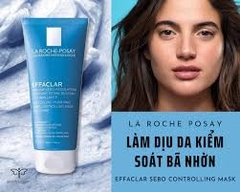LAROCHE-POSAY Mặt Nạ Giảm Mụn Làm Sạch Da - EFFACLAR UNCLOGGING PURIFYING SEBO-CONTROLLING MASK ANTI-SHINE (100ml)