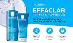 LAROCHE-POSAY Gel Rửa Mặt Tạo Bọt Cho Da Dầu Nhạy Cảm - EFFACLAR PURIFYING FOAMING GEL FOR OILY SENSITIVE SKIN (50ml/200ml/400ml)