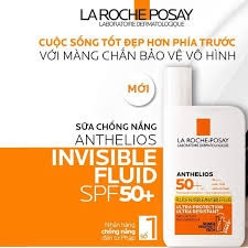 LAROCHE-POSAY Kem Chống Nắng Dạng Sữa Không Nhờn Rít Cho Da Nhạy Cảm - ANTHELIOS UVMUNE 400 INVISIBLE FLUID (50ml)