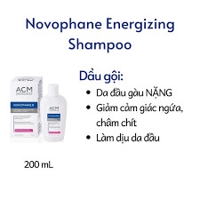 ACM Dầu Gội Làm Sạch Và Dưỡng Tóc Khỏe Mạnh - NOVOPHANE ENERGIZING SHAMPOO (200ml)
