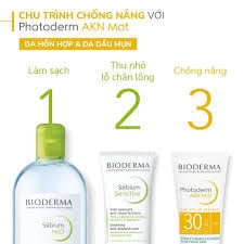 BIODERMA Kem Chống Nắng Kiềm Dầu Dành Cho Da Mụn - PHOTODERM AKN MAT SPF30 (40ml)