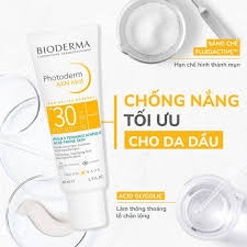 BIODERMA Kem Chống Nắng Kiềm Dầu Dành Cho Da Mụn - PHOTODERM AKN MAT SPF30 (40ml)
