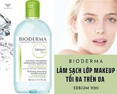 BIODERMA Nước Tẩy Trang Dành Cho Da Dầu & Hỗn Hợp - SEBIUM H2O (100ml/250ml/500ml)