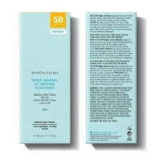 SKINCEUTICALS Kem Chống Nắng Vật Lý Dạng Sữa - SHEER MINERAL UV DEFENSE SPF50 (50ml)