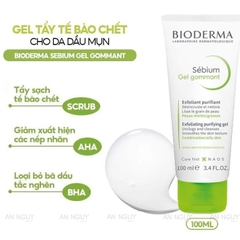 BIODERMA Gel Tẩy Tế Bào Chết Cho Da Dầu Mụn - SEBIUM GEL GOMMANT (100ml)