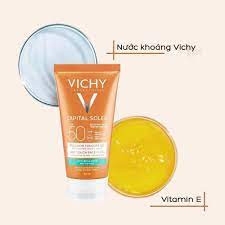 VICHY Kem Chống Nắng Cho Da Dầu, Không Nhờn Rít - IDEAL SOLEIL MATTIFYING FACE FLUID DRY TOUCH SPF50 UVB+UVA (50ml)