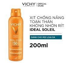 VICHY Xịt Chống Nắng Toàn Thân Không Nhờn Rít, Lâu Trôi - IDÉAL CAPITAL SOLEIL SPF50 UVB+UVA INVISIBLE HYDRATING MIST (200ml)
