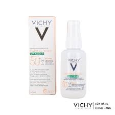 VICHY Kem Chống Nắng Cho Da, Đồng Thời Giúp Ngăn Ngừa và Giảm Mụn Cho Da Dầu Mụn - CAPITAL SOLEIL UV-CLEAR ANTI- IMPERFECTIONS WATER FLUID (50ml)