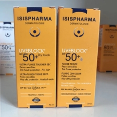 ISISPHARMA Kem Chống Nắng Dành Cho Da Dầu Màu Da Sáng - UVEBLOCK SPF50+ DRY TOUCH LIGHT TINT (40ml)