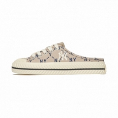 (MỚI CHÍNH HÃNG) MLB Mule Dia Monogram Beige New York 3AMUMDA2N-50BGS