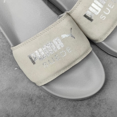 (MỚI CHÍNH HÃNG) DÉP PUMA SUEDE XÁM BẠC