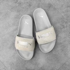 (MỚI CHÍNH HÃNG) DÉP PUMA SUEDE XÁM BẠC