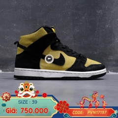 Giày 2hand SB Dunk High 'Yellow Black' DB1640-001 SIZE 39 pvn17197