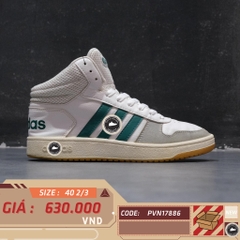 Giày 2hand adidas neo HOOPS 2.0 MID 'White Green' EE7385 SIZE 40 2/3 PVN17886
