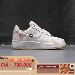 GIÀY NIKE AIR FORCE 1 '07 LX PINK BLING DX6061-111 SIZE 38.5 - GIÀY 2HAND CHÍNH HÃNG